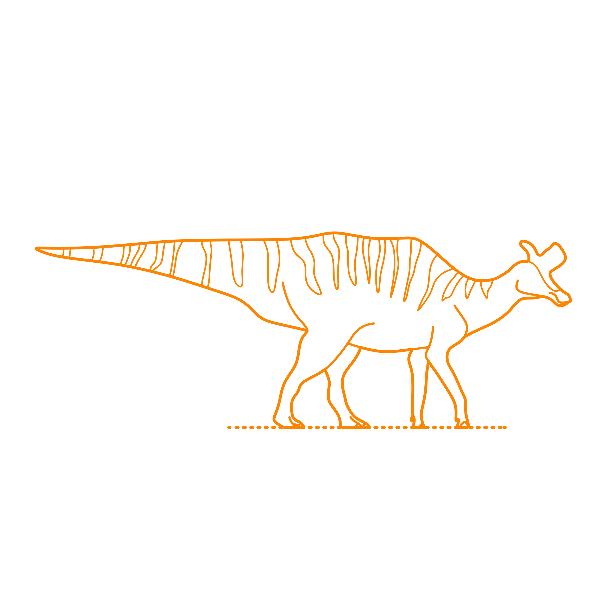 Animals Dinosaurs Lambeosaurus Stencil Svg Design File Free Vectors